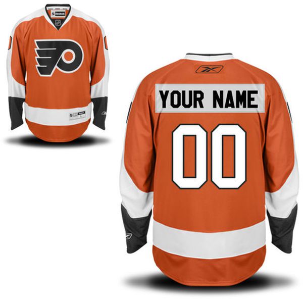 Reebok Philadelphia Flyers Men Premier Home Custom NHL Jersey - Orange